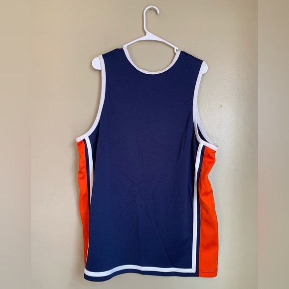 Vintage Nike Basketball Jersey Mens Large blue orangeTank 90s Swoosh - Picture 5 of 7